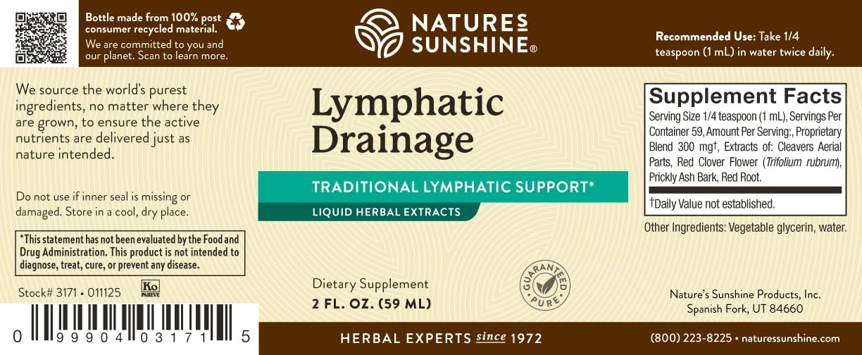 Nature's Sunshine liquid herbal extract for lymphatic support
