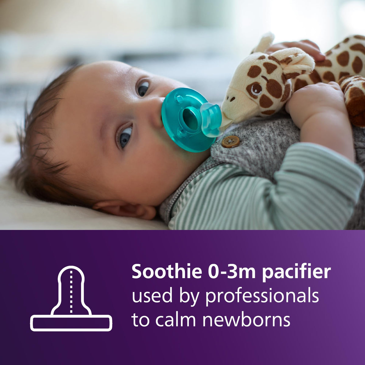 Side profile of Philips Avent Natural Response baby bottle