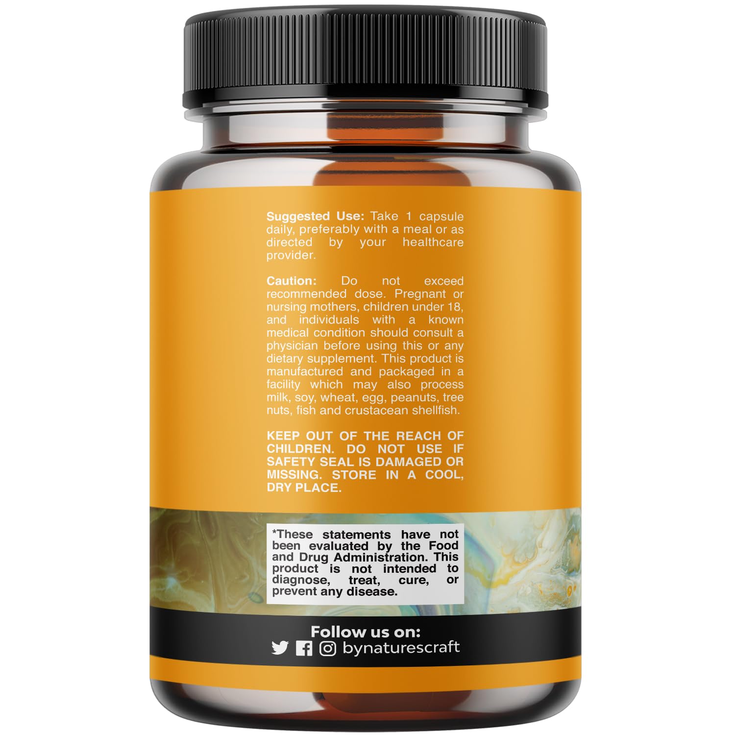 Natures Craft Quercetin 500mg supplement label details