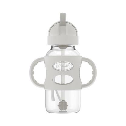Top view of Dr. Brown's wide neck sippy bottle lid
