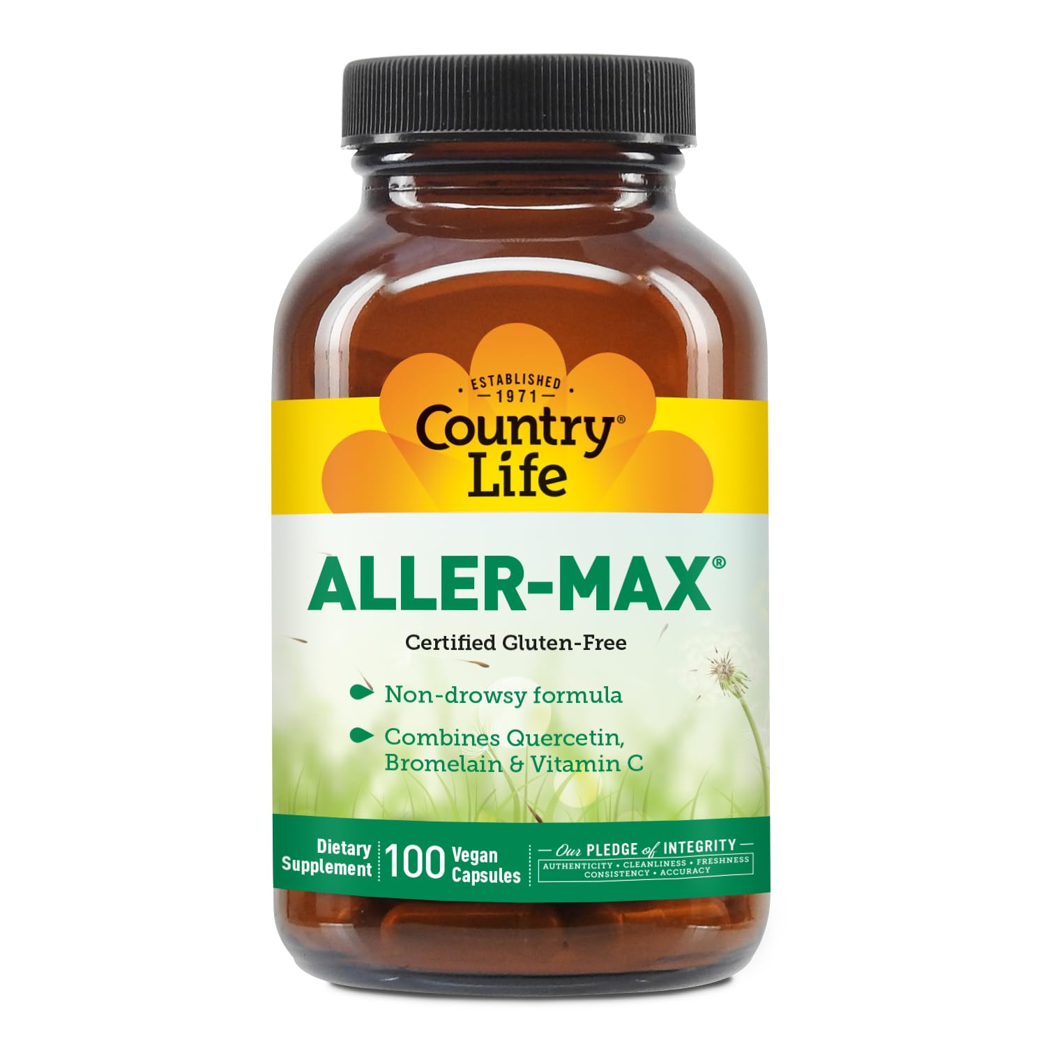 Country Life Aller-Max 100 count bottle packaging