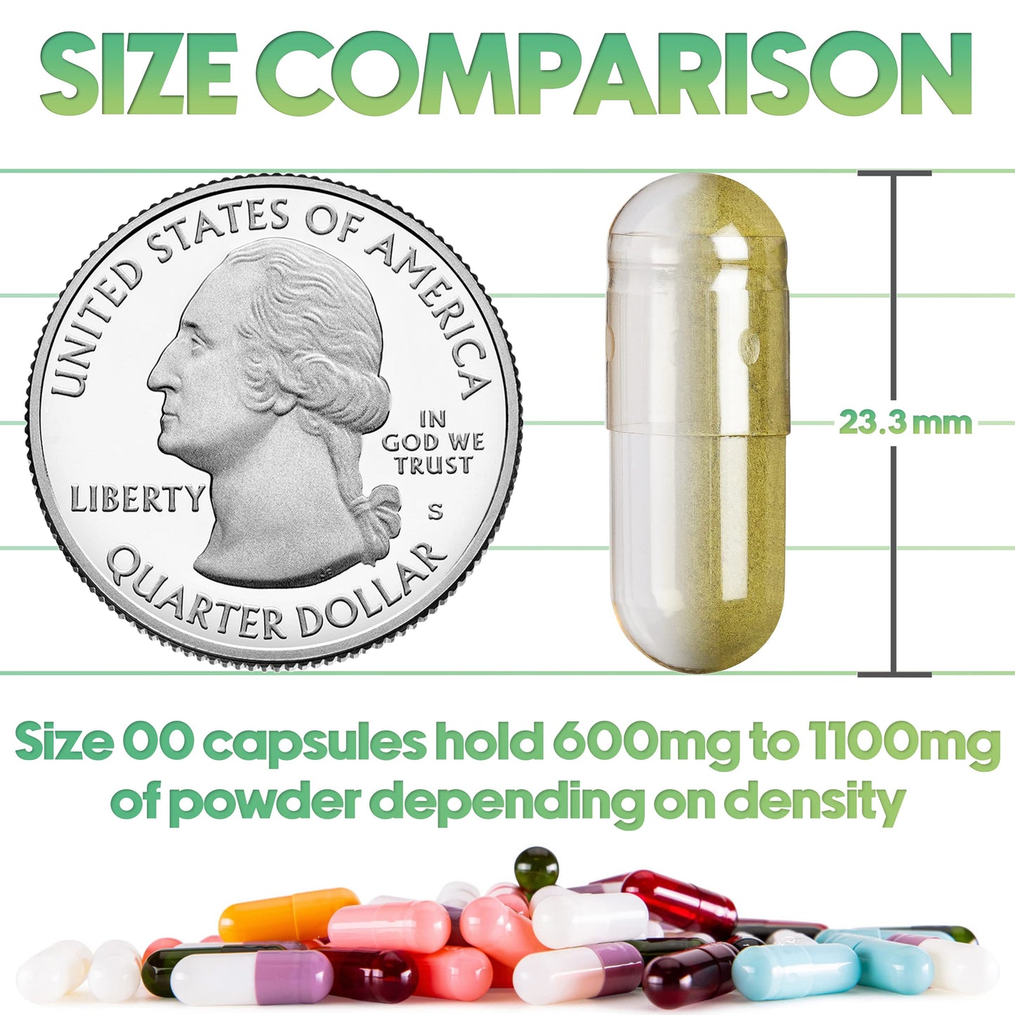 Clear XPRS Nutra size 00 empty pill capsules in bulk