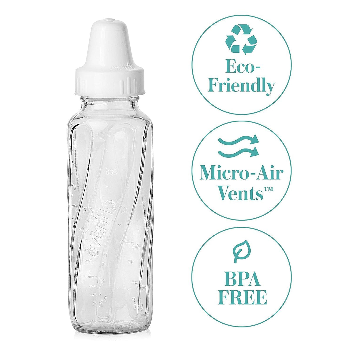 Evenflo Classic glass baby bottles 6 pack packaging