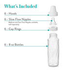 Evenflo Feeding glass bottle with slow flow silicone nipple