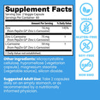 Doctor's Best zinc l carnosine complex ingredients panel detail