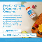 Doctor's Best PepZin GI directional usage and serving size view