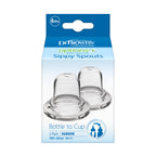 Dr. Brown's narrow neck spout safety and BPA free markings