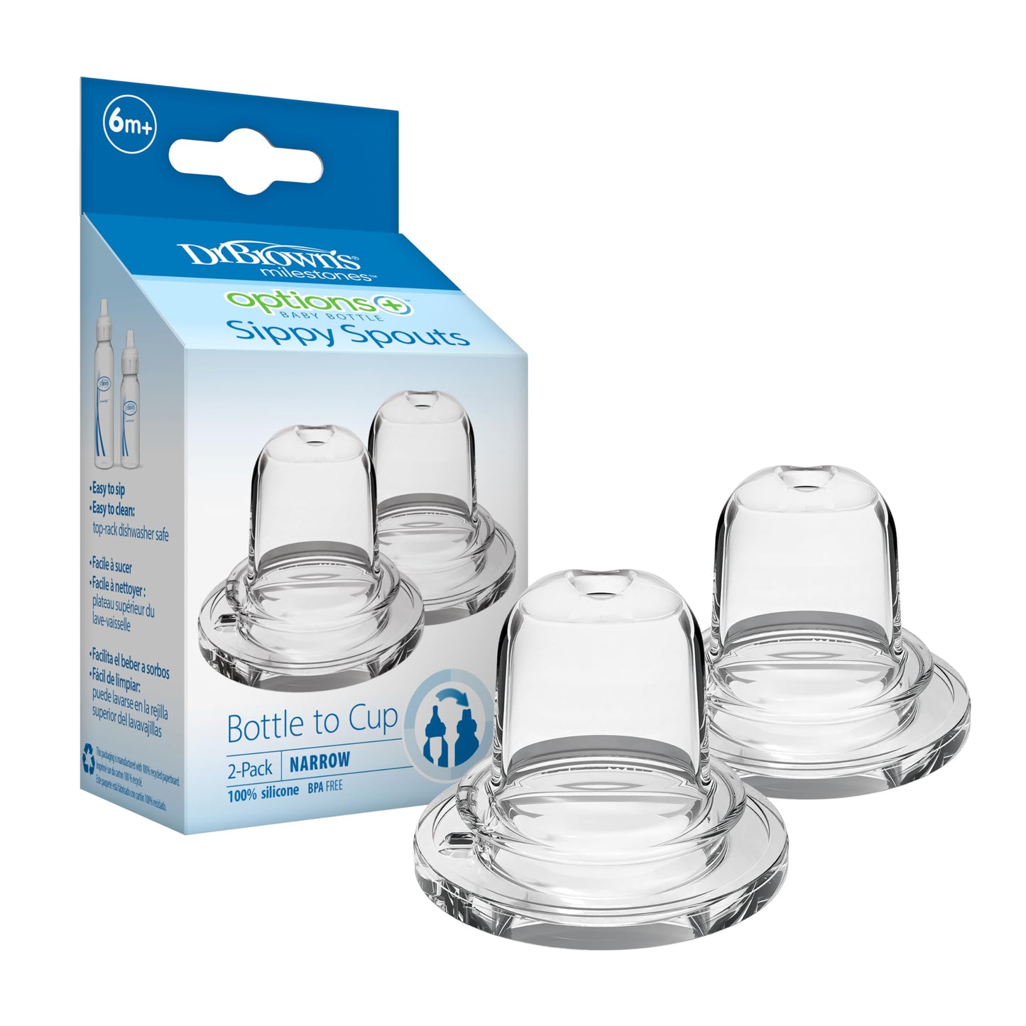 Pack of 2 Dr. Brown's USA imported sippy spouts