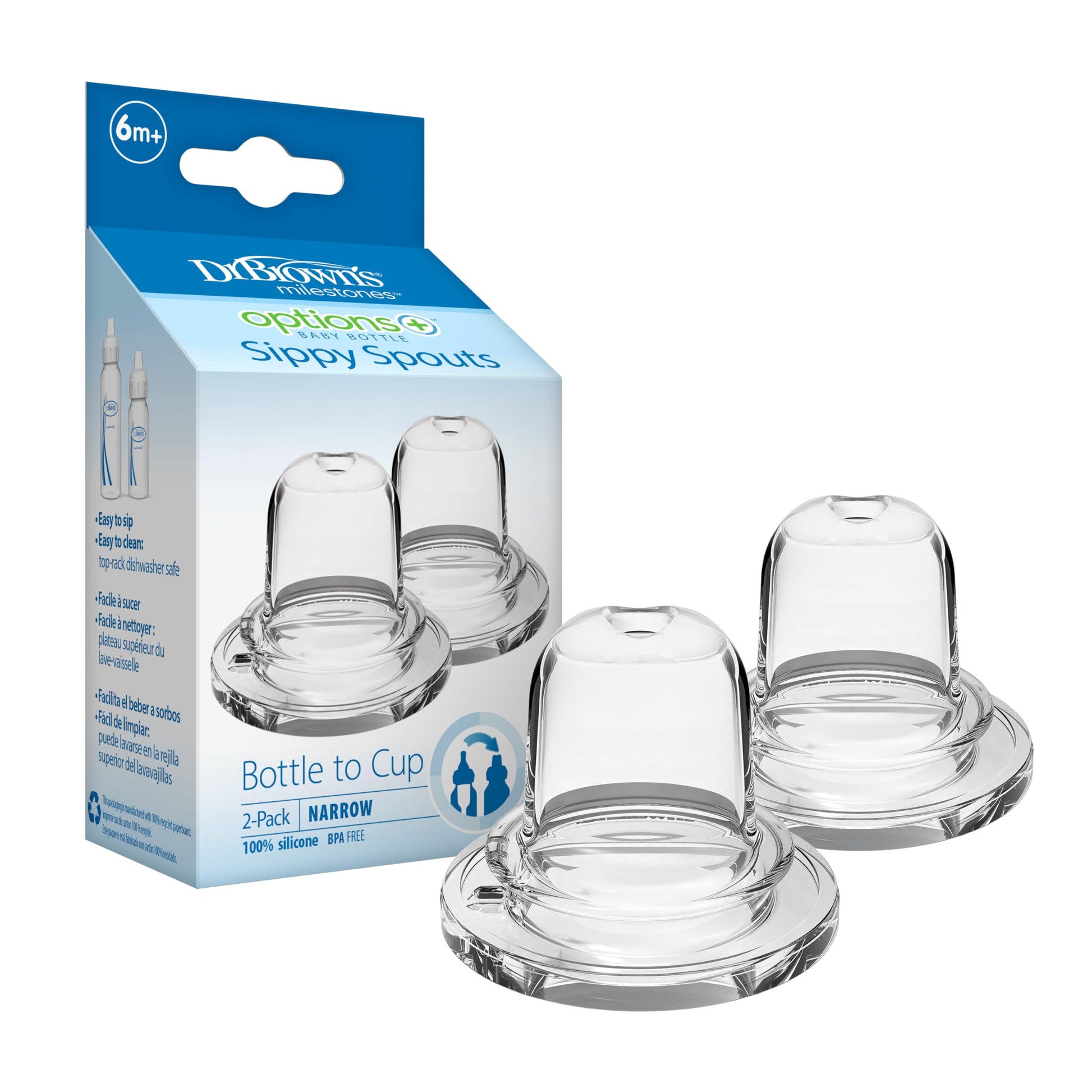 Pack of 2 Dr. Brown's USA imported sippy spouts