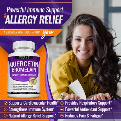 Toplux immune support capsules bottle side view