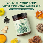Natural Rems Sea Moss Gummies 16-In-1 Complex green apple flavored gummies display