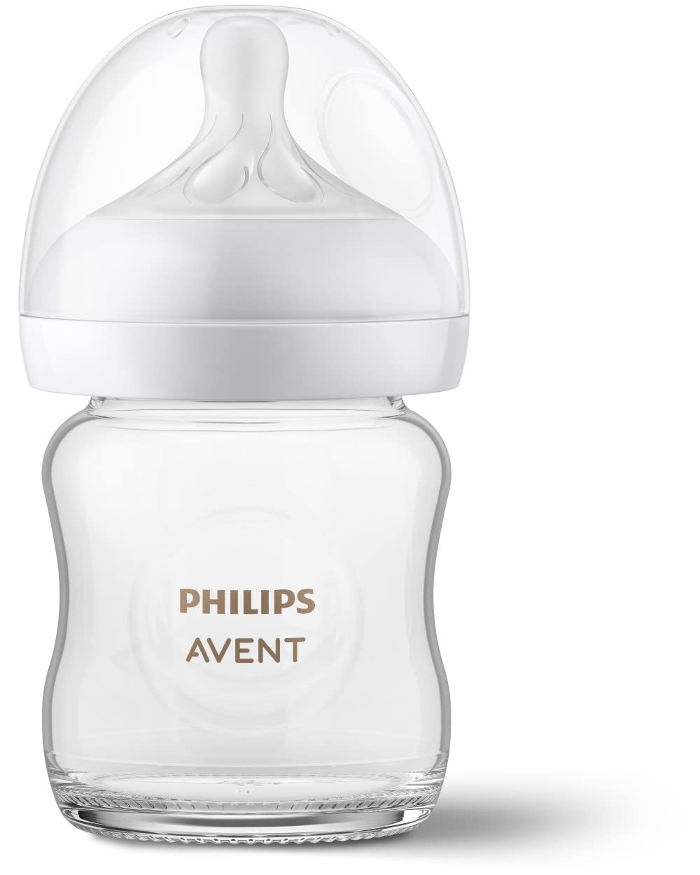 Close up of Philips Avent Natural Response slow flow silicone nipple