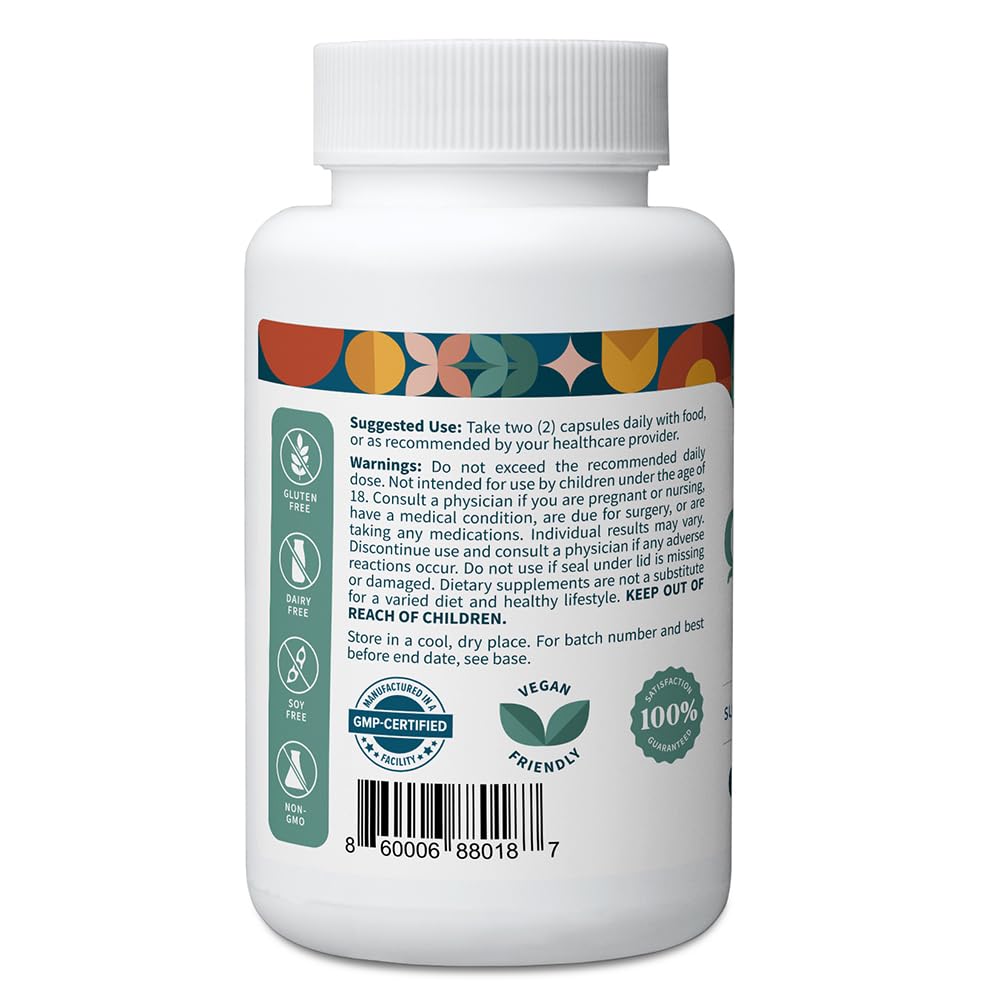 Pattern Wellness Quercetin bottle label details
