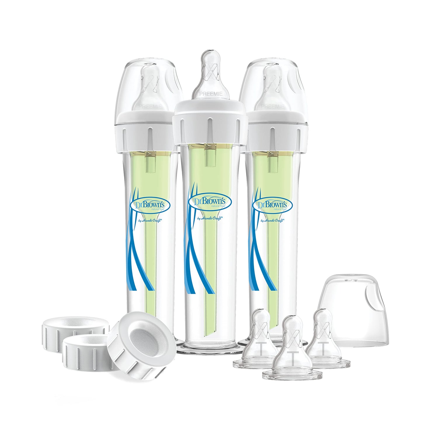 Internal vent system components for Dr. Brown's Accufeed bottle