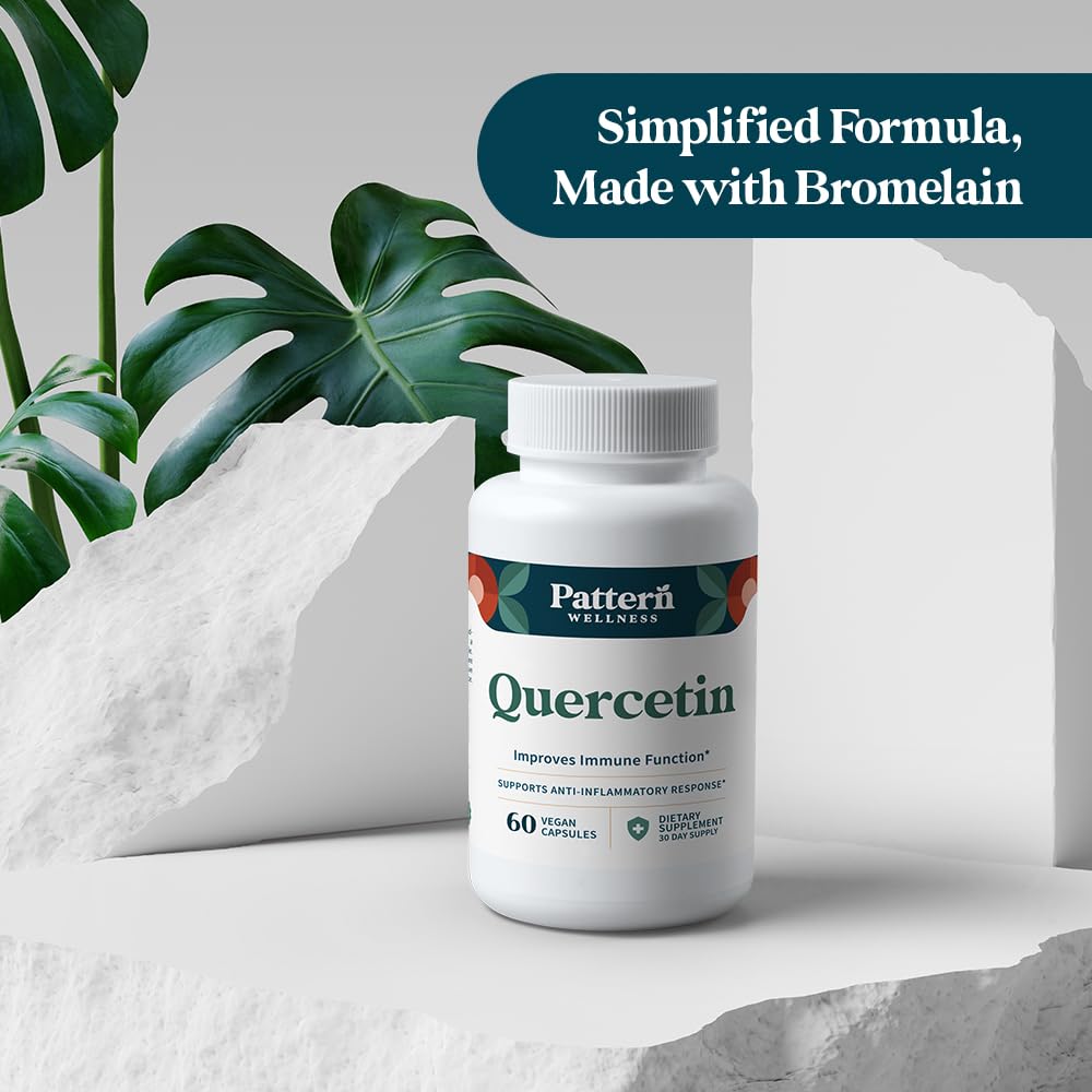 Pattern Wellness Quercetin with Bromelain packaging design