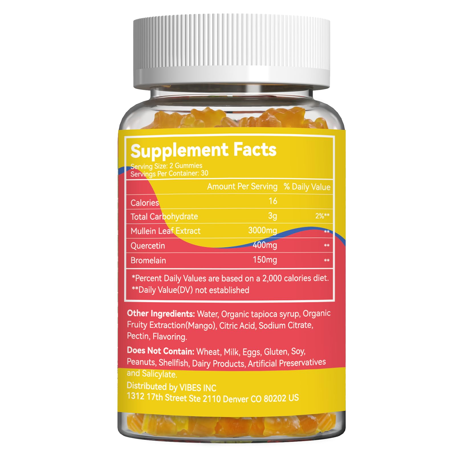 SmildeHeal Mullein Gummies bottle packaging