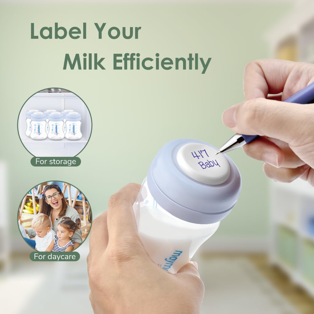 Maymom SureSeal silicone disc showing label writing space