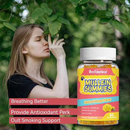 Mango flavored Mullein Gummies 60 count