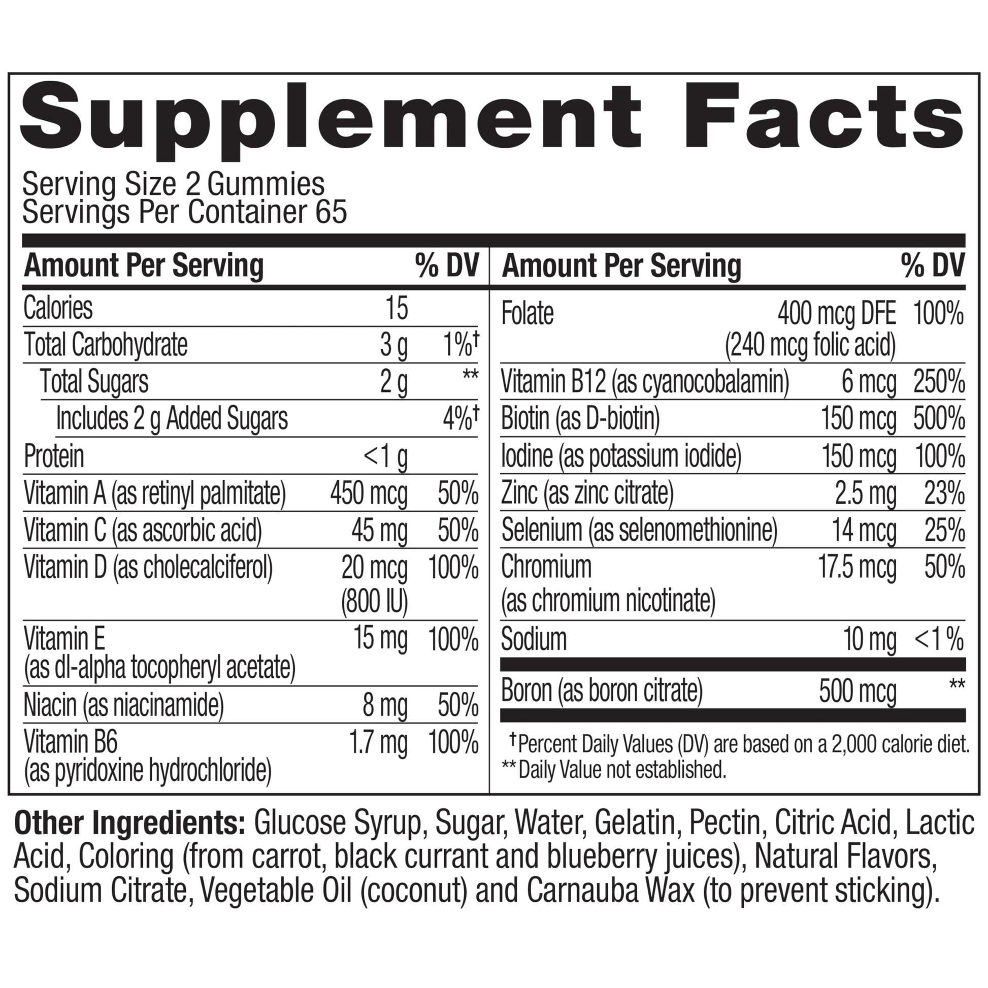 Rudra Retails OLLY women's multitasking daily multivitamin 130 count packaging