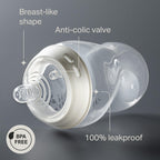 Close-up view of the breast-like silicone nipple and Y-cut opening