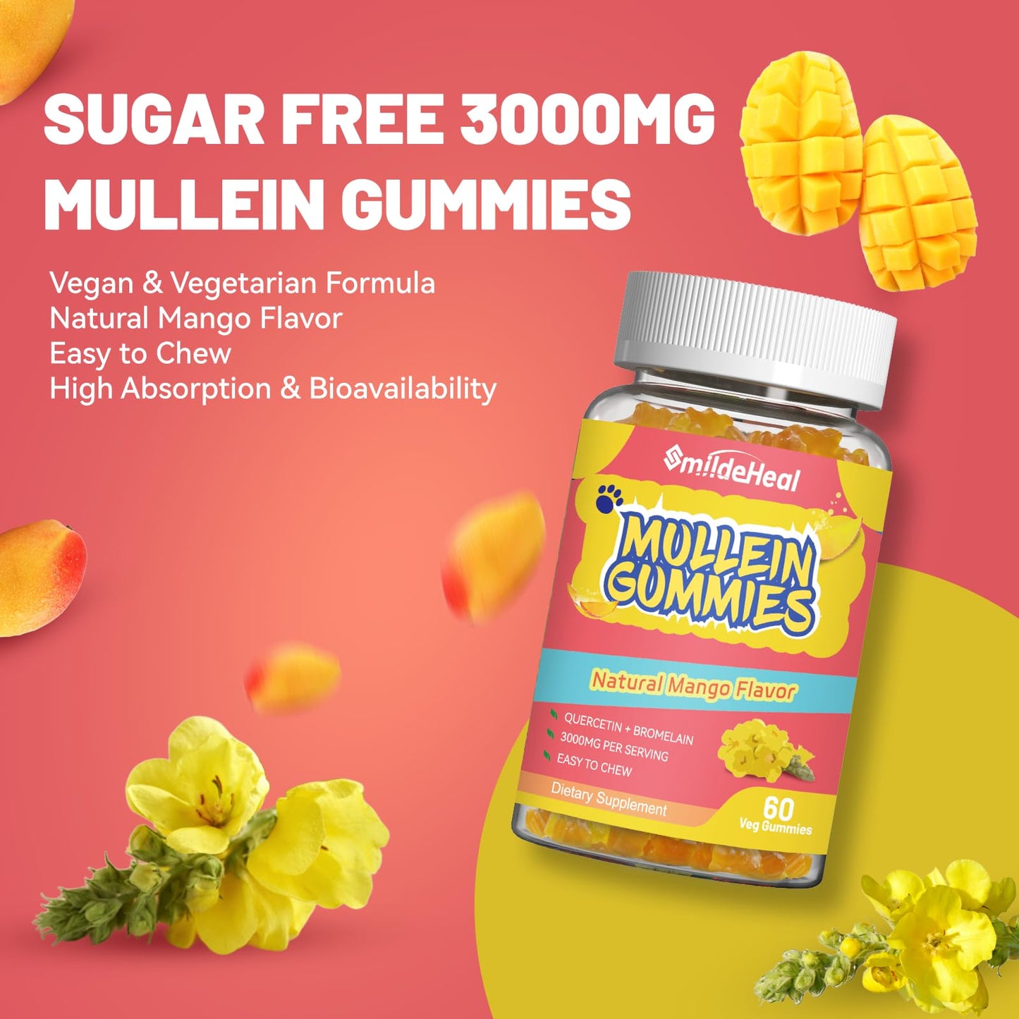 SmildeHeal Mullein Gummies nutritional information