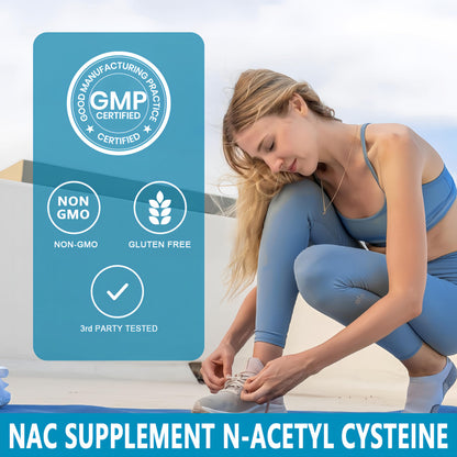 Vegan N-Acetyl Cysteine 120 count bottle side view