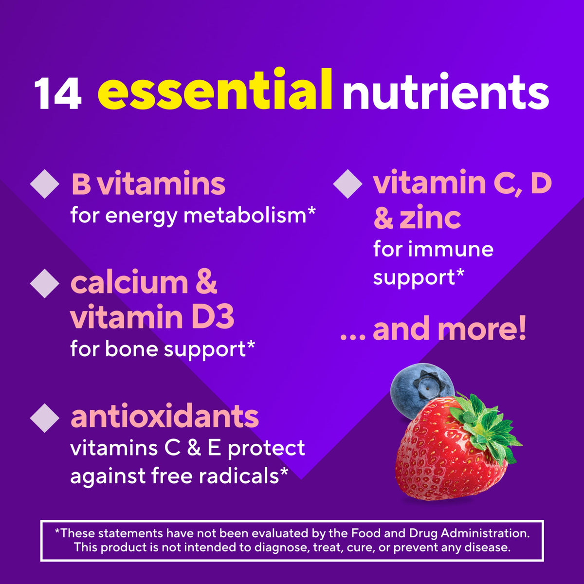 Authentic USA sourced vitafusion supplement bottle in lifestyle setting