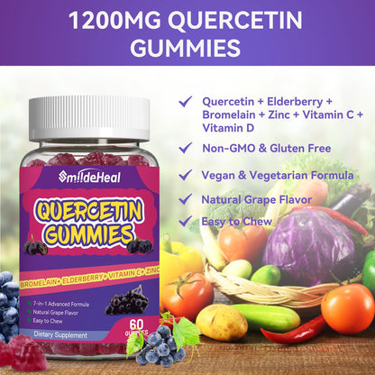 SmildeHeal 7-in-1 immune support supplement bottle