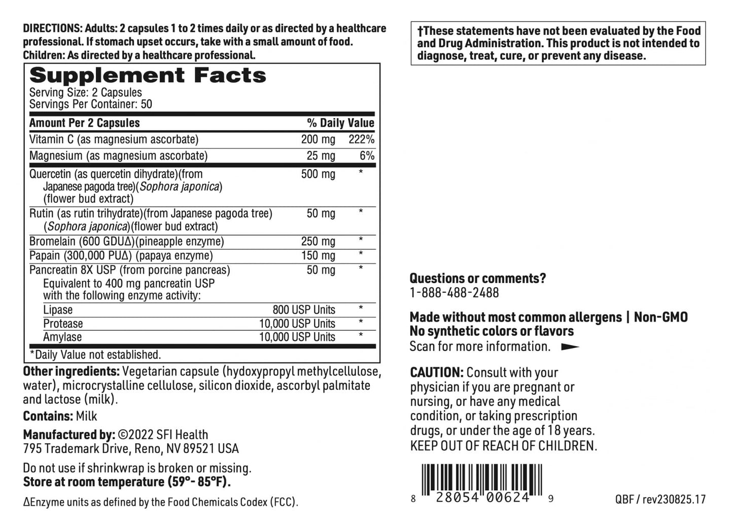SFI Health Klaire Labs seasonal support dietary supplement