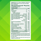 Vitafusion Men's Multivitamin dietary information panel