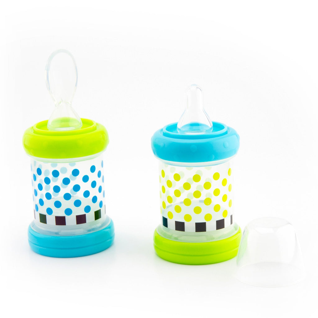 Sassy baby cereal feeder bottle with silicone nipple