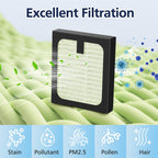 Bottom compartment installation view of the replacement HEPA filter for bottle washers