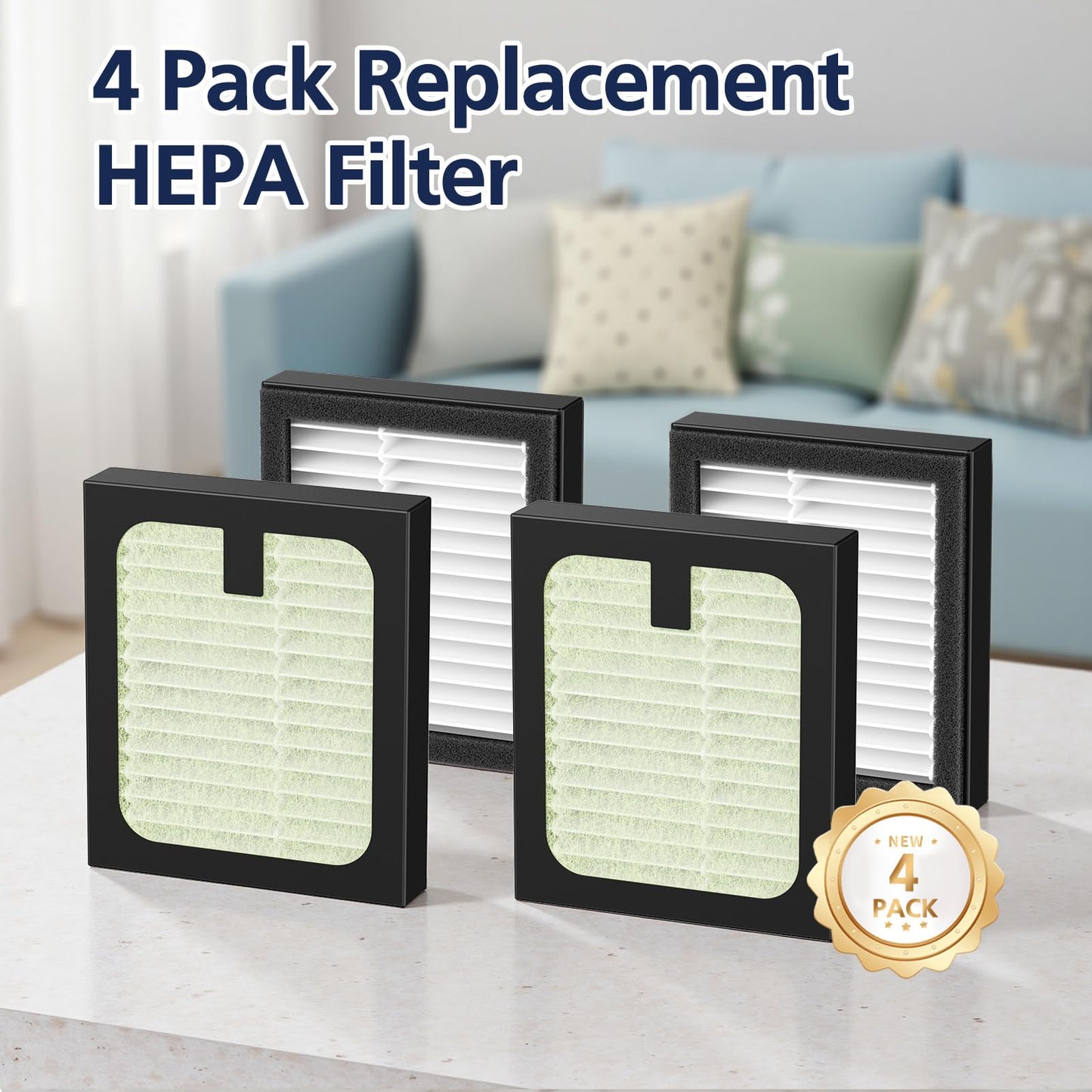 High performance replacement filtration kit showing exact dimensions for seamless integration