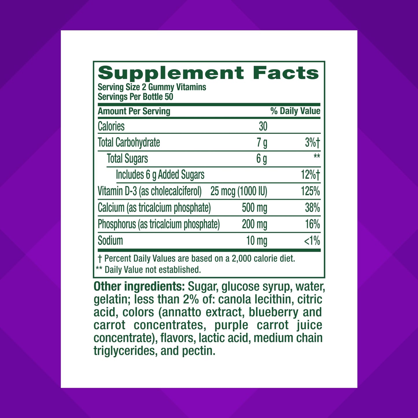 Gluten free chewable calcium with vitamin D3 daily health supplement