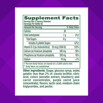 Gluten free chewable calcium with vitamin D3 daily health supplement
