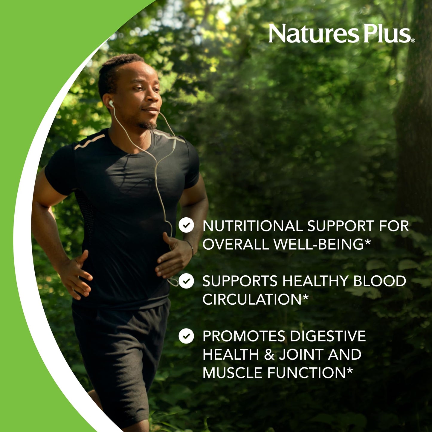 NaturesPlus Chewable Bromelain 40 milligrams digestive wellness supplement packaging details