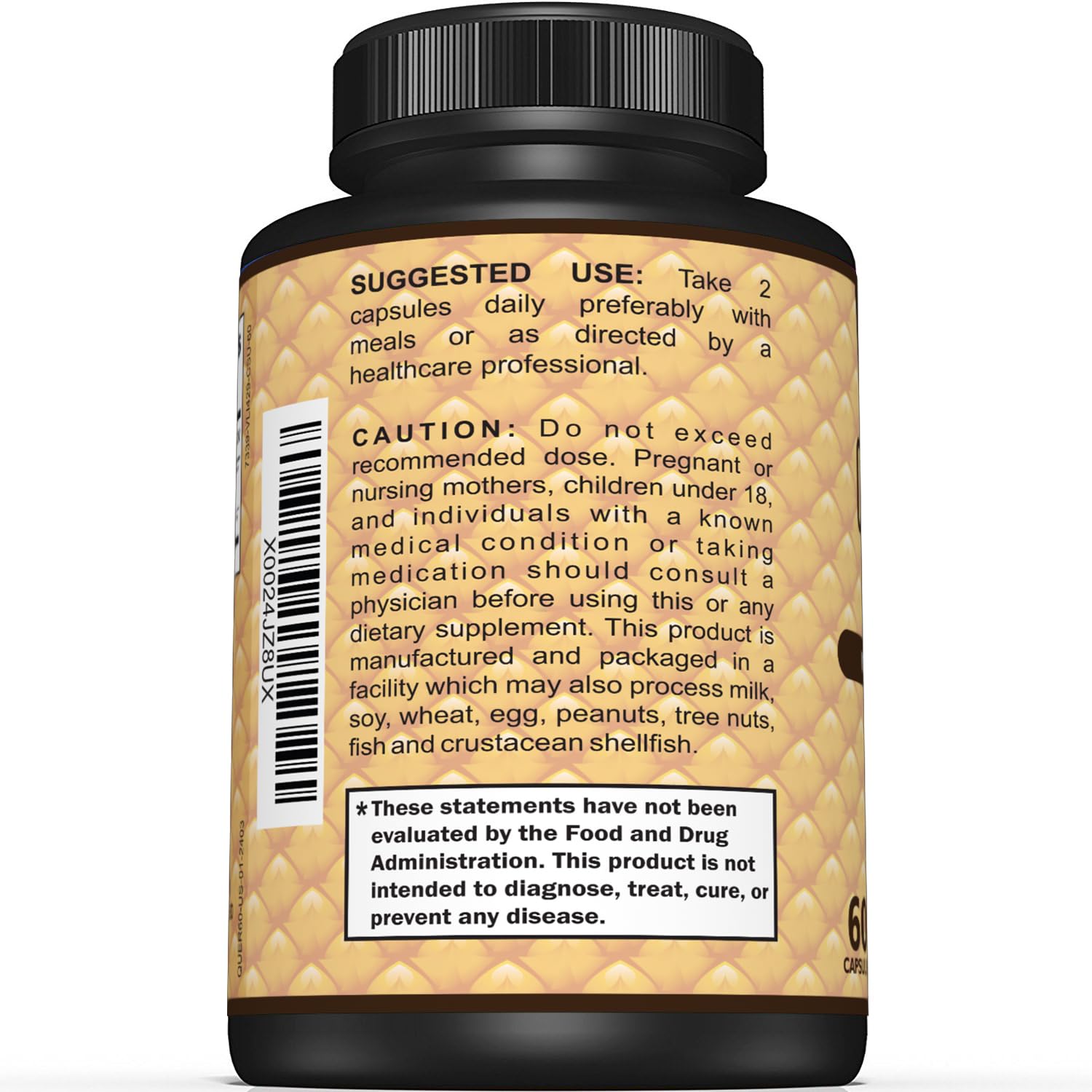Sunergetic Quercetin with Bromelain ingredient information