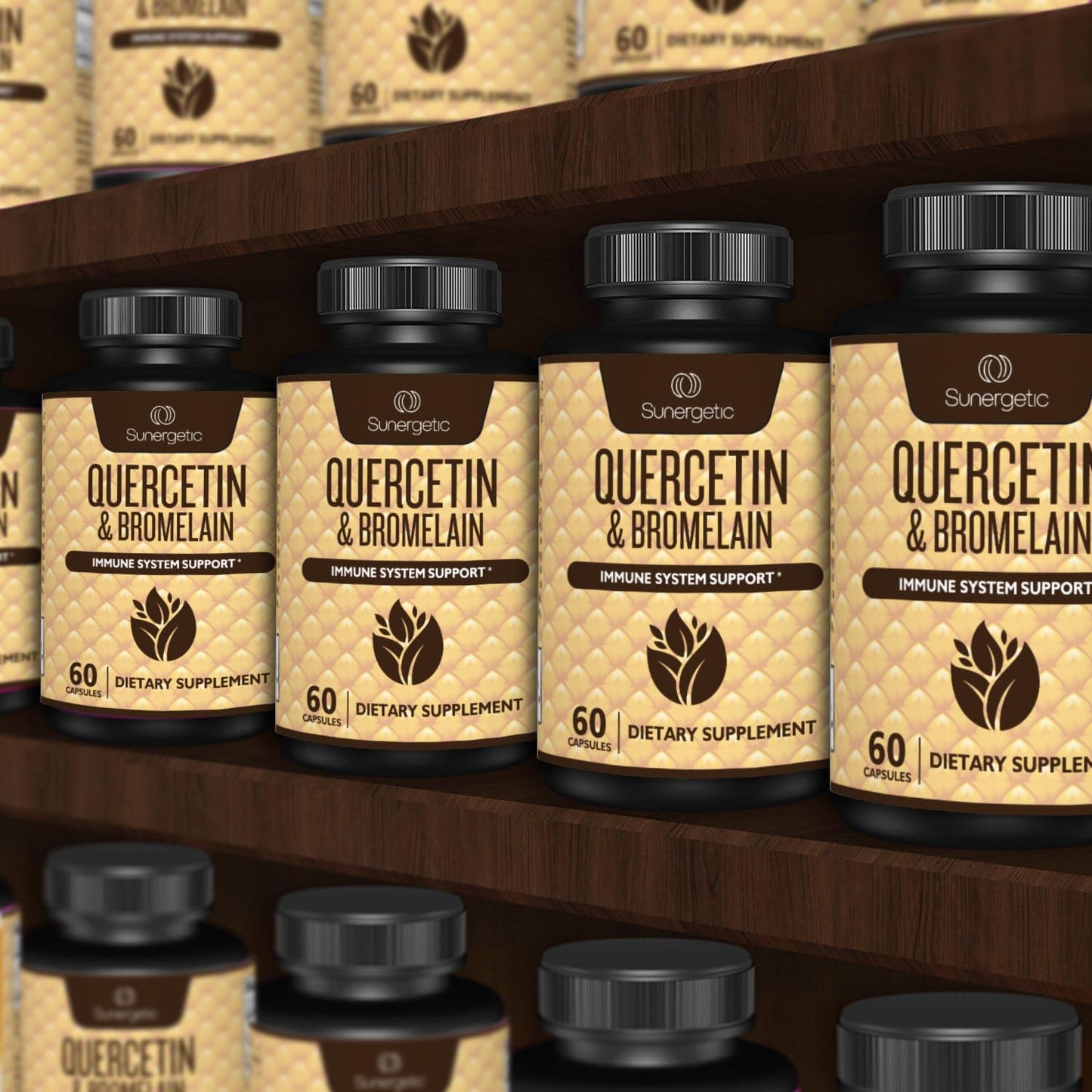 Sunergetic Quercetin with Bromelain back of packaging