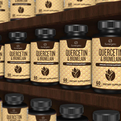 Sunergetic Quercetin with Bromelain back of packaging