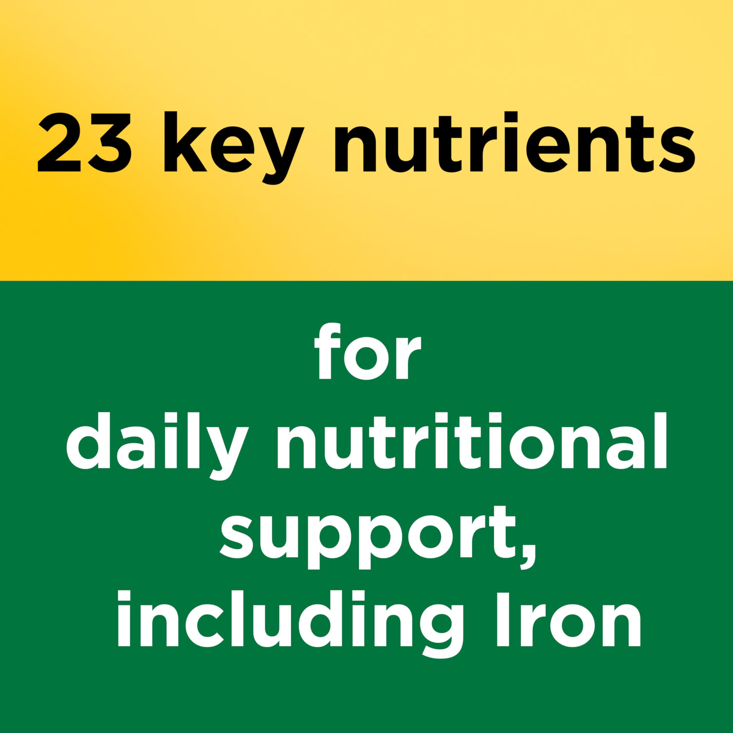 Nature Made imported multivitamin with iron USP verified seal close up for purity assurance