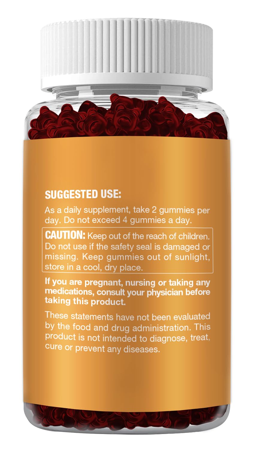 Riyuetian Bromelain Gummies bottle with health icons