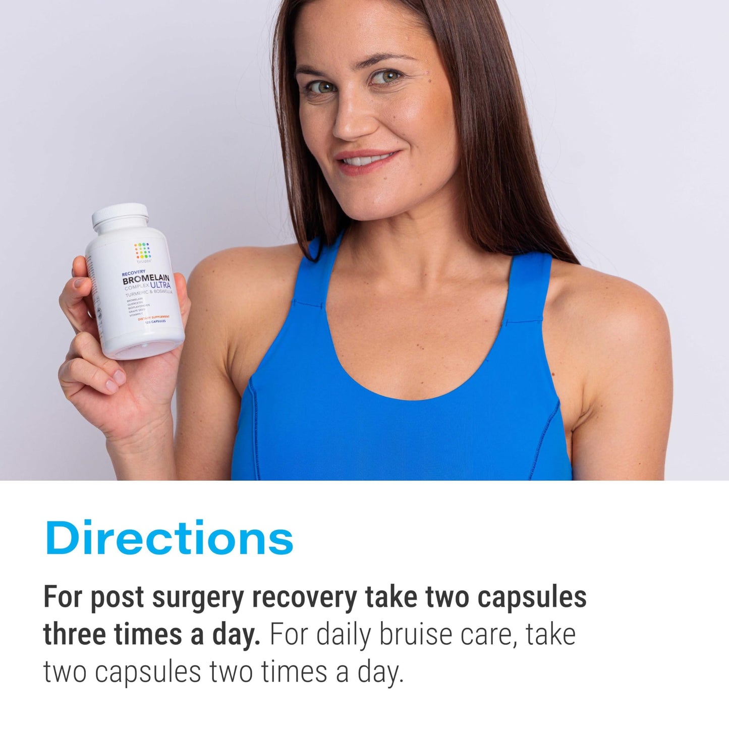 Bruizex Ultra Bromelain and Quercetin back of bottle