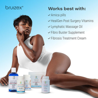 Close up of Bruizex Ultra supplement capsule bottle