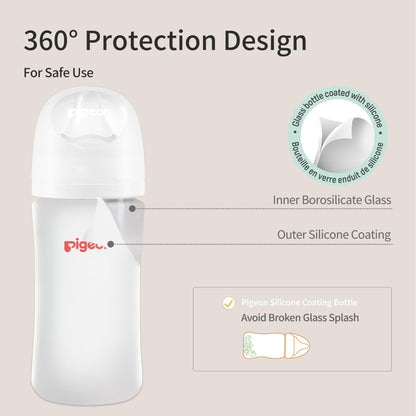 Premium USA imported Pigeon glass nursing bottle in packaging