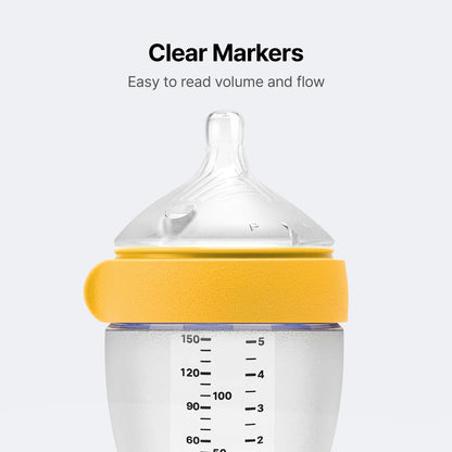 Comotomo USA imported silicone baby bottle double pack showing premium packaging for Indian parents.