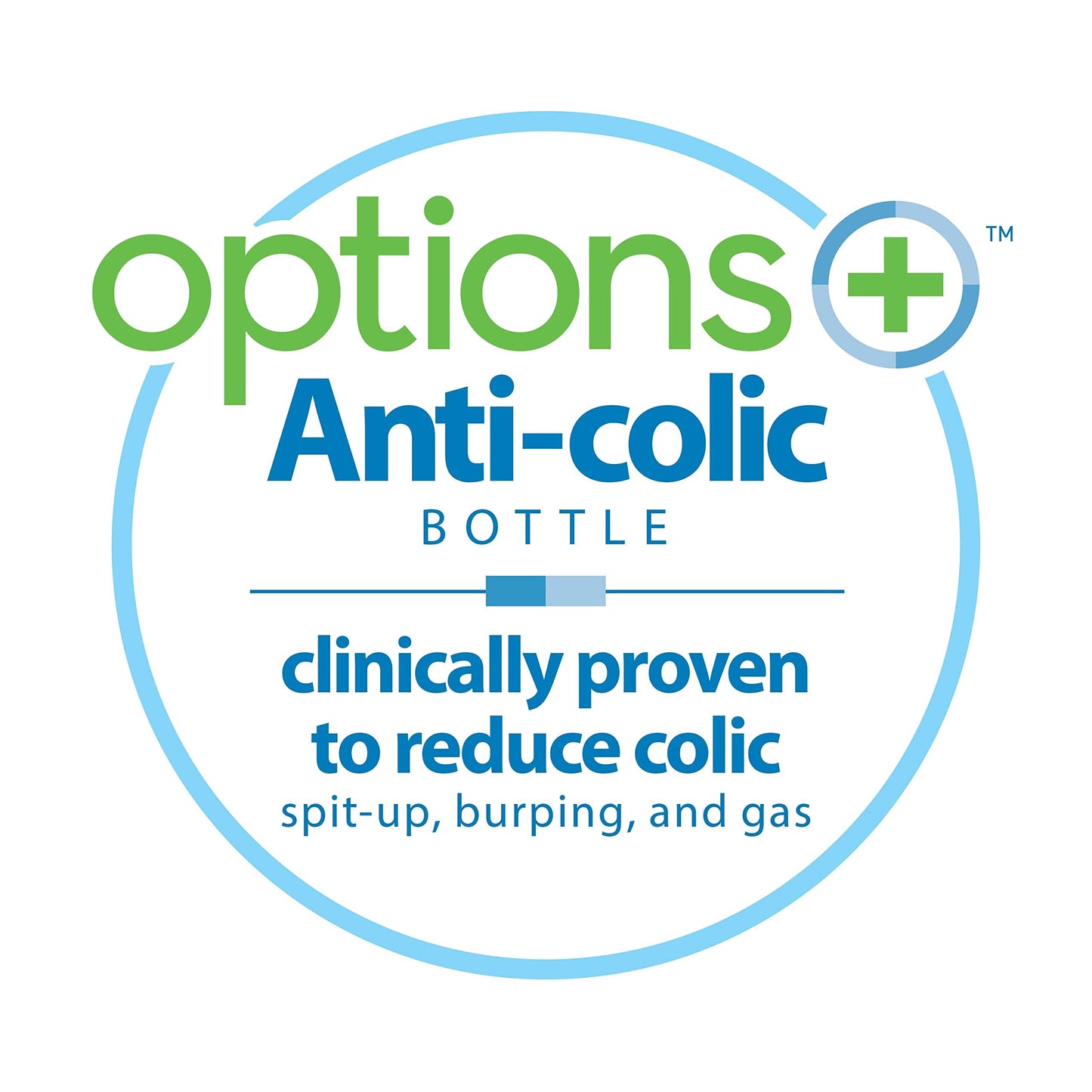 Top view of Dr. Brown's anti-colic sippy bottle showing flow options