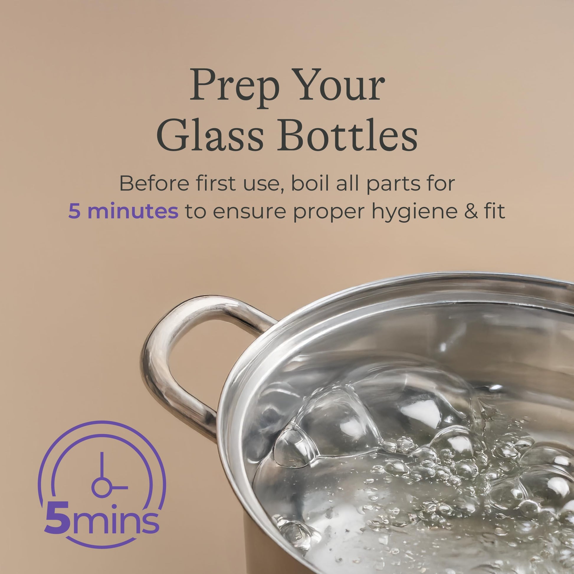 Lansinoh durable five ounce borosilicate glass baby bottles for colic reduction