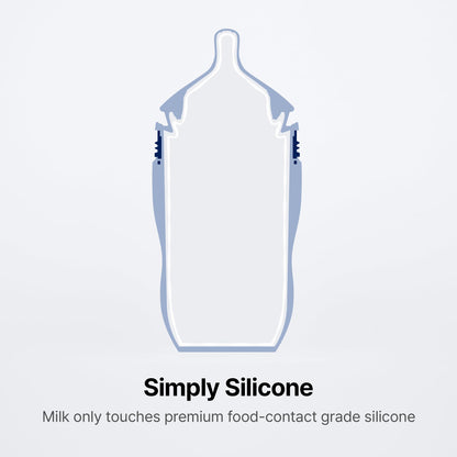 Packaging details of the authentic USA imported Comotomo baby bottle set for Indian parents.