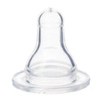 Evenflo Classic tinted bottle disassembled components showing three-piece design