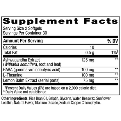 OLLY natural botanical blend capsules for mood and anxiety management